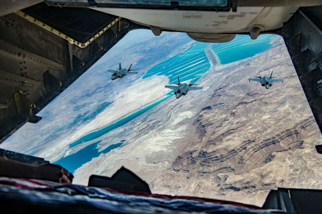 The F-35A Lightning II, a U.S. fighter aircraft now flown by more than a dozen NATO air forces.