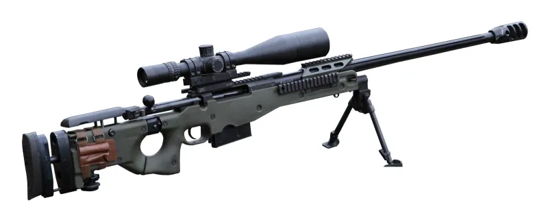 Accuracy International Arctic Warfare Magnum (AWM), view 1